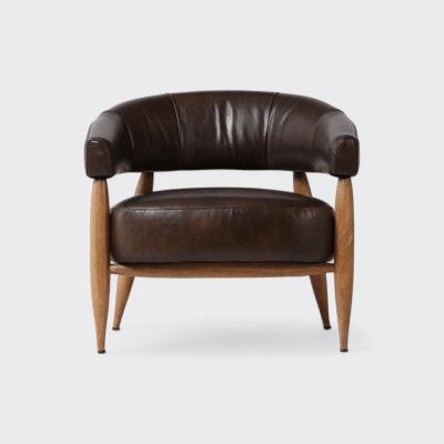 כורסת עור דגם דרייק