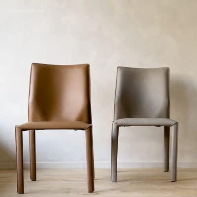 כיסא אוכל ג׳ני – דמוי עור במבחר גוונים