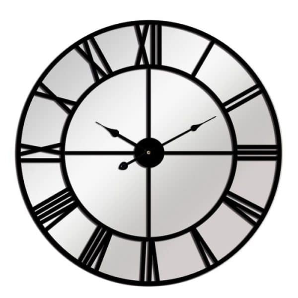 ⁦שעון קיר מתכת MANLOLAL בגודל 80X80X5⁩ – תמונה ⁦2⁩