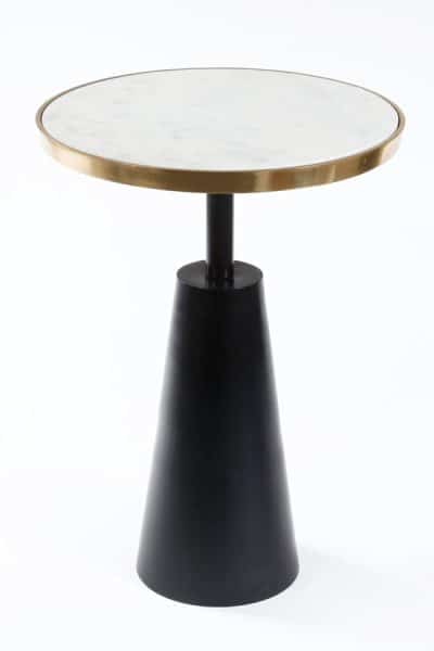 שולחן צד עגול BRASSGOLD MARBLE