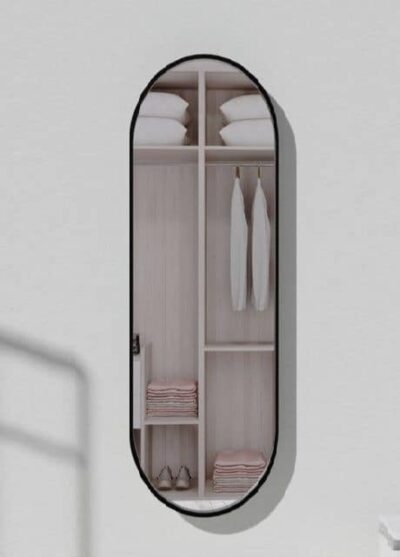 מראת קיר אובלית 100/39 - שחור