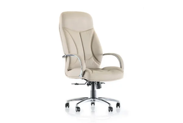 ⁦כסא מנהל RICCO 000C - לבן שבור⁩ – תמונה ⁦2⁩