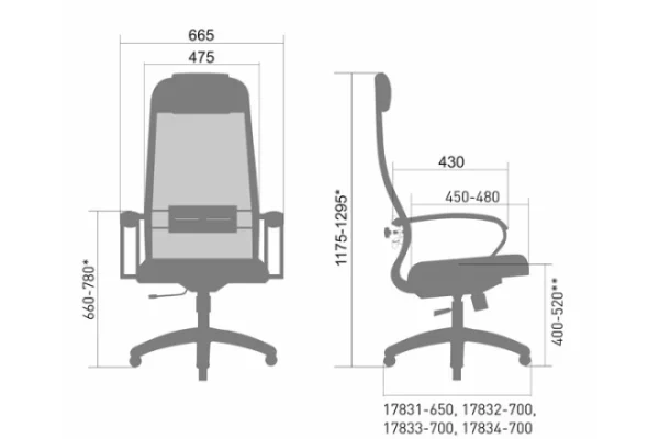 ⁦כסא מנהל/ת גב גבוה METTA Set 30 לבן ברבור⁩ – תמונה ⁦4⁩