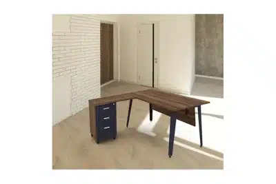שולחן משרדי דגם ברק עם שלוחה רוחב 180 ס``מ