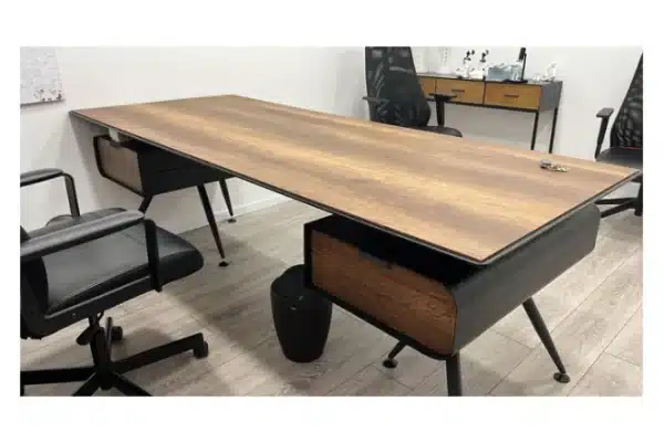 ⁦שולחן מנהל/ת ONIX VIP רוחב 220 ס``מ צבע BAROK⁩ – תמונה ⁦3⁩