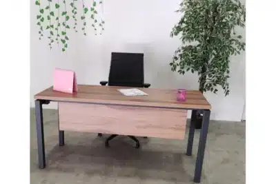 שולחן משרדי רוחב 120 ס``מ דגם דינו בצבע עץ כהה