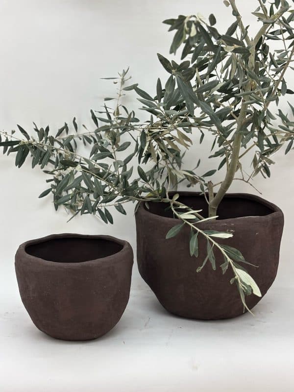 סט כדים דגם טארה – טרקוטה בגוון שוקולד