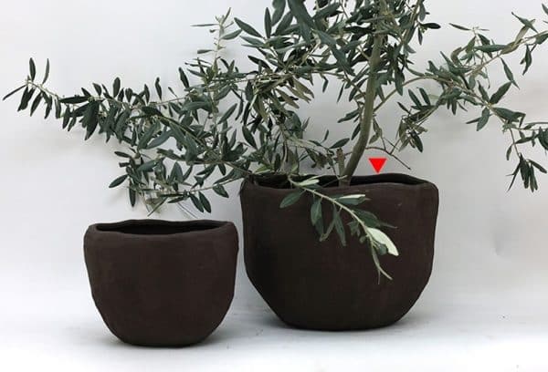 ⁦סט כדים דגם טארה – טרקוטה בגוון שוקולד⁩ – תמונה ⁦3⁩