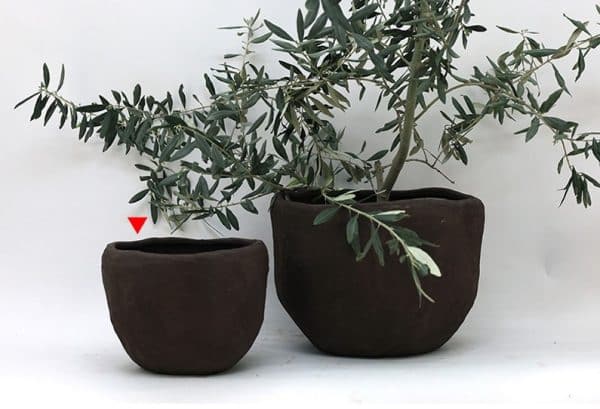 ⁦סט כדים דגם טארה – טרקוטה בגוון שוקולד⁩ – תמונה ⁦2⁩