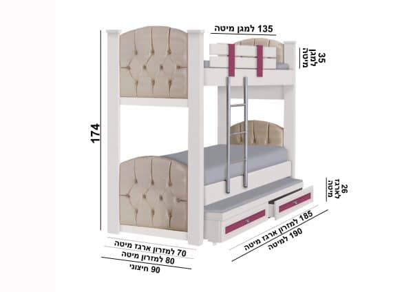 ⁦מיטת נוער ממו⁩ – תמונה ⁦2⁩