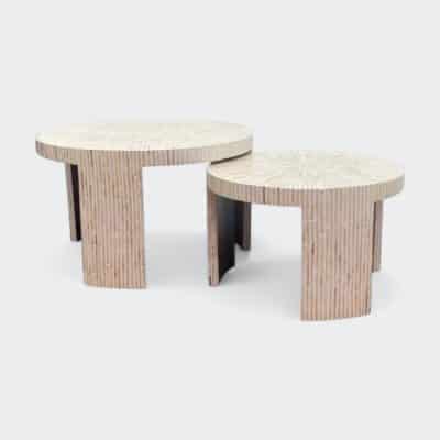 סט שולחנות סלון דגם לוקה