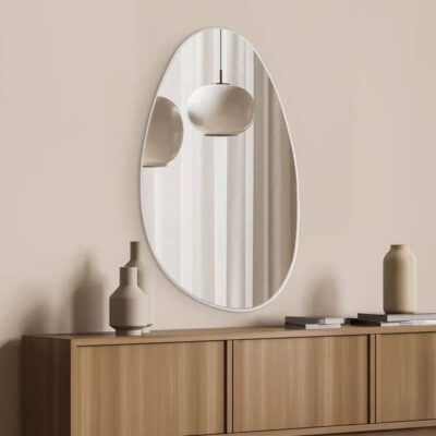 מראה טיפה לבן