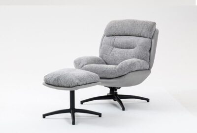 כורסא דיאנה + הדום אפור