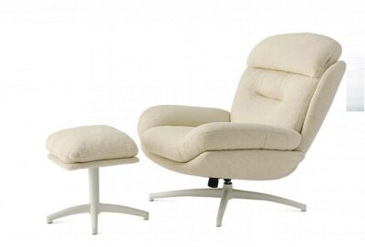 כורסא דיאנה + הדום אייבורי