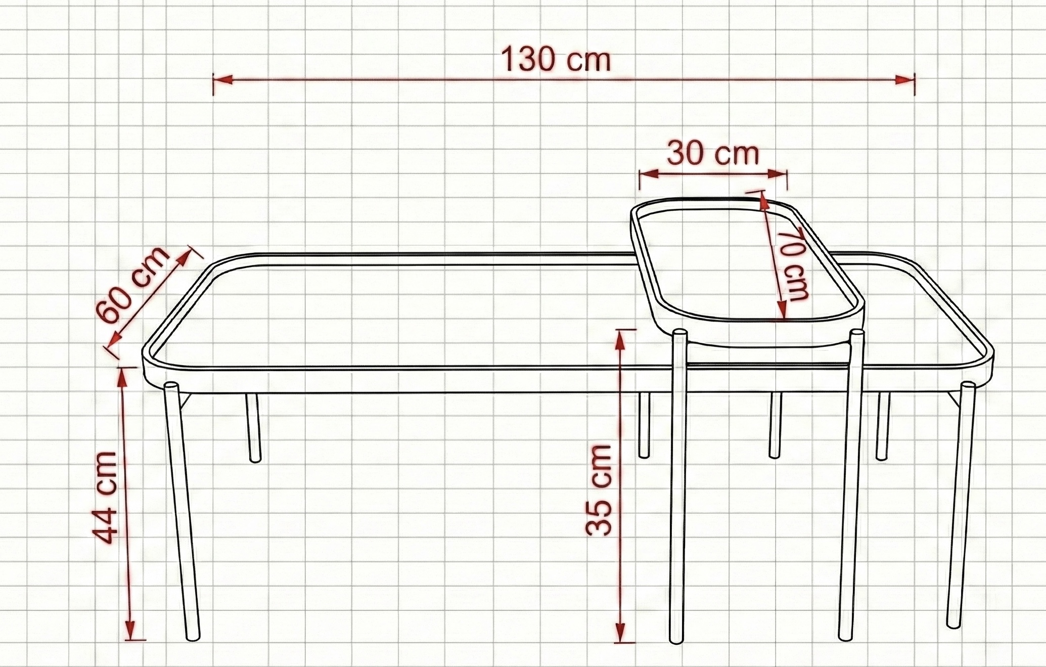 סט שולחנות פקאן Pecan Tables Set | CUSTOM MADE – תמונה 2